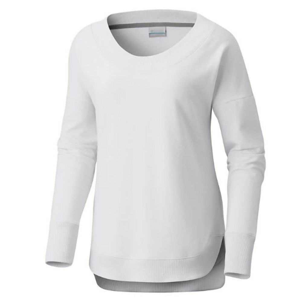 PFG Columbia White Sweatshirt Cast n Relax Sz S